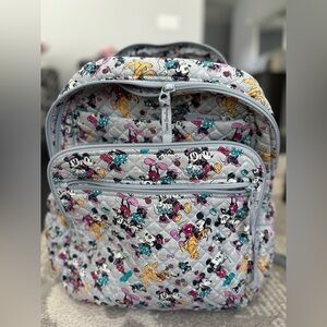 Disney Vera Bradley XL Campus Backpack in Mickey Mouse Family Fun